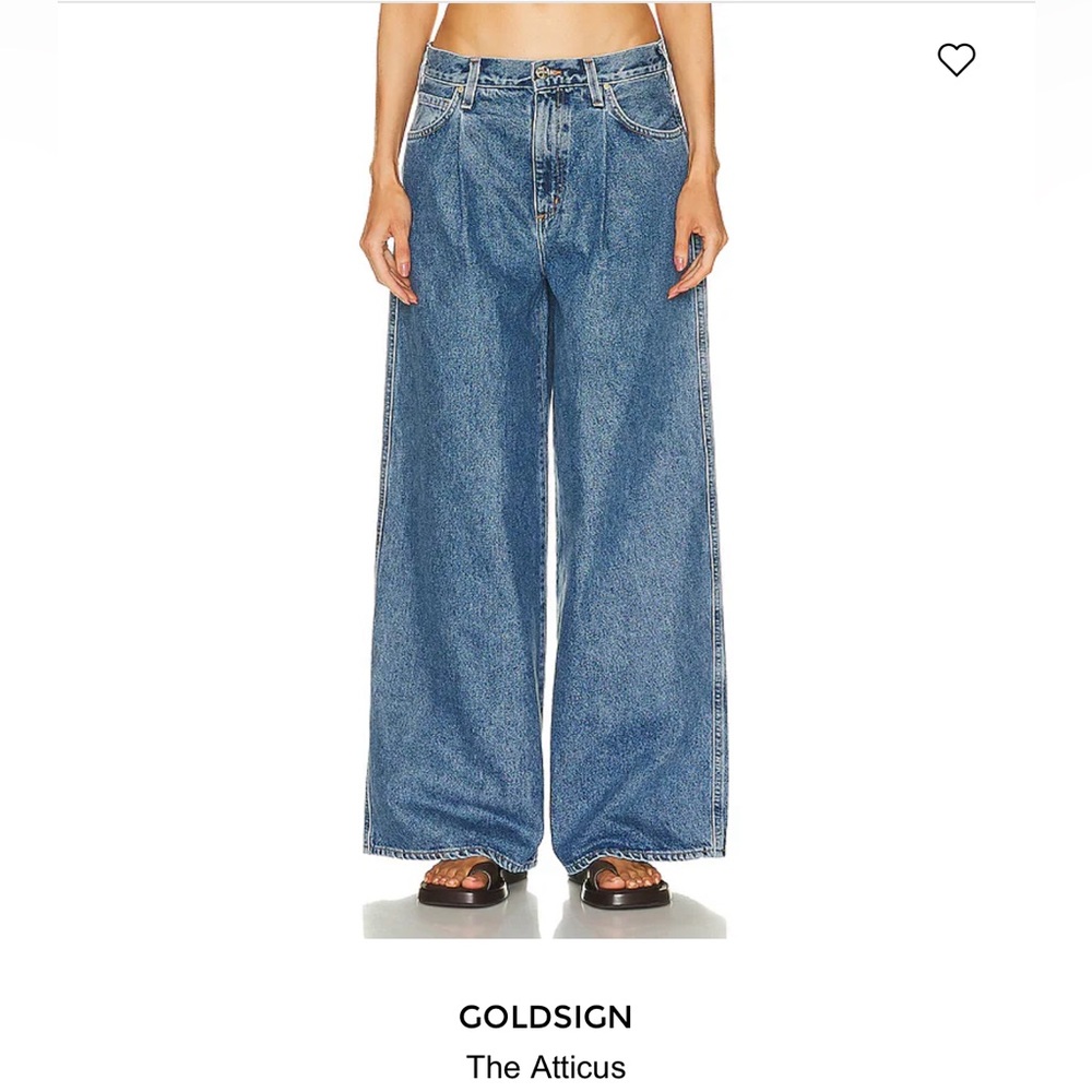 NWT Goldsign Atticus Low Rise Wide Leg Jeans